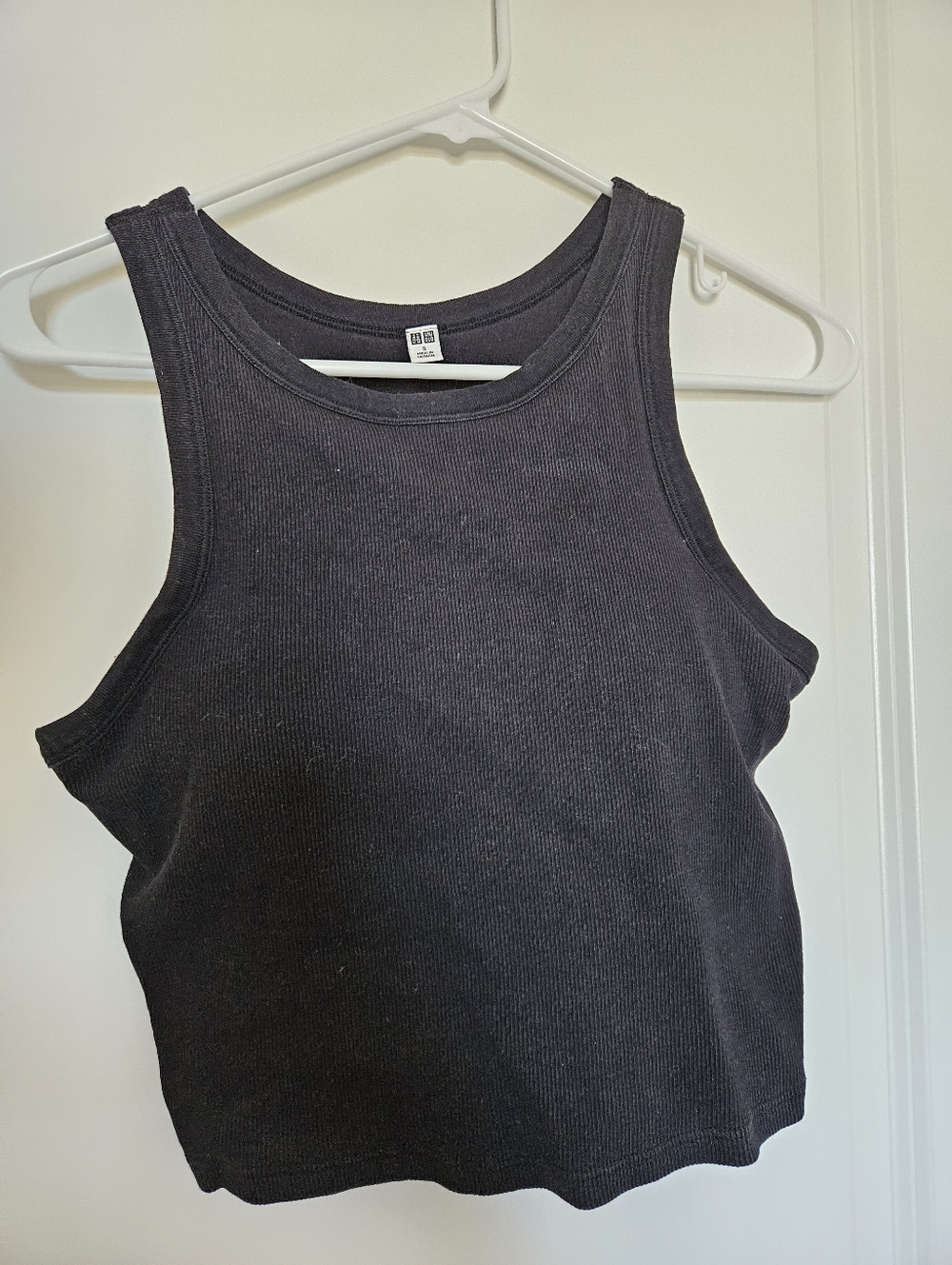 Uniqlo - Ribbed Cropped Bra Top - S